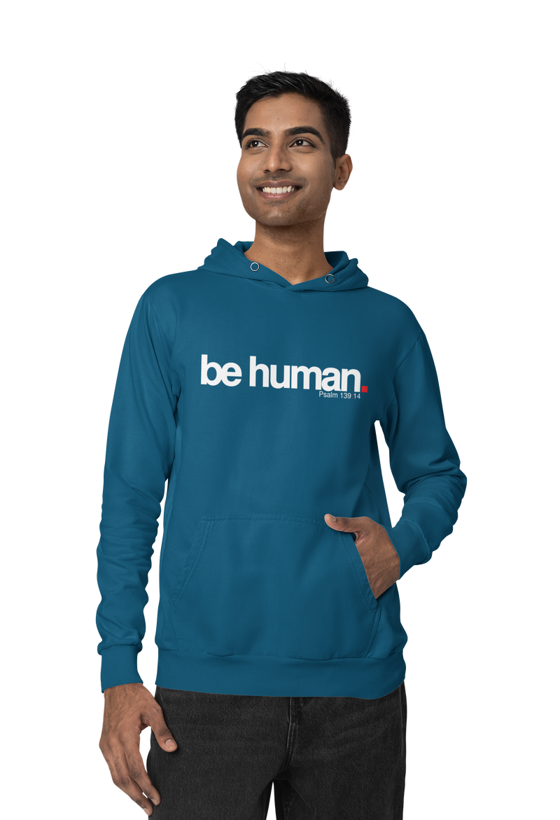 Be Human Hoodie - Antique Sapphire