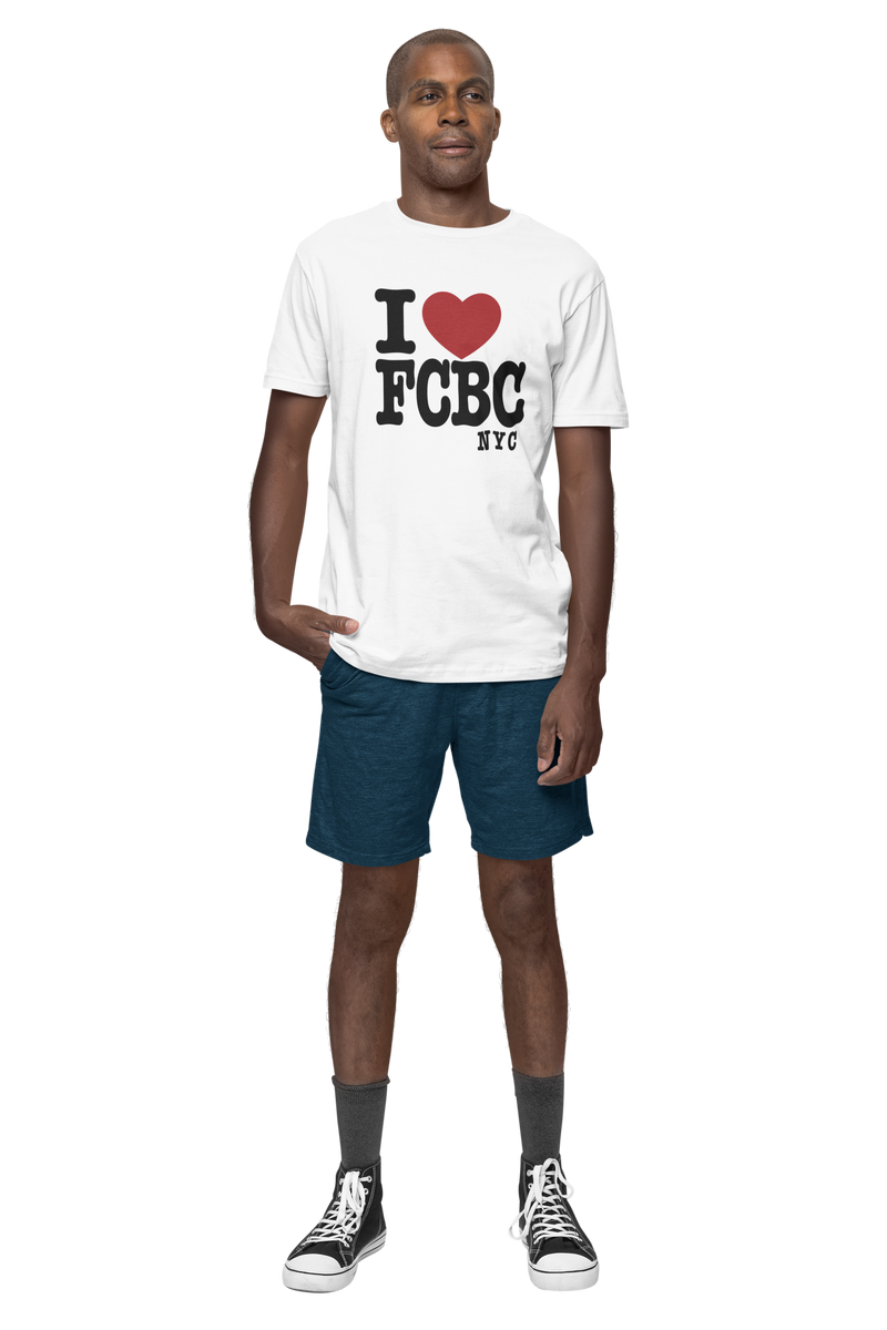 I Love FCBC NYC Short Sleeve T-Shirt - White