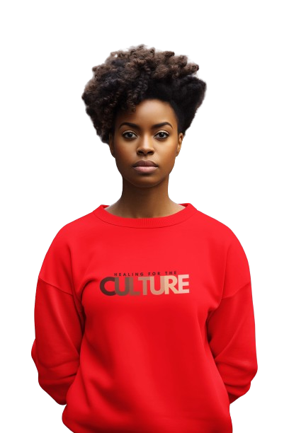 Black History Month 2024 Culture Crew Sweat Shirt - Red