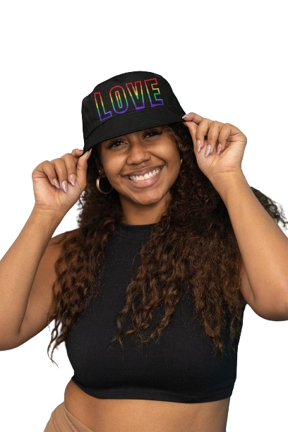 Hope Center Pride Love Black Bucket Hat | UNISEX