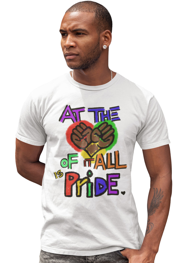 Dream Center At the Heart of It Pride Short Sleeve T-Shirt - White