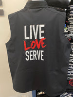 Live. Love. Serve. Vest - Black