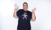 Unstoppable Breast Cancer Ribbon Short Sleeve T-Shirt - Black