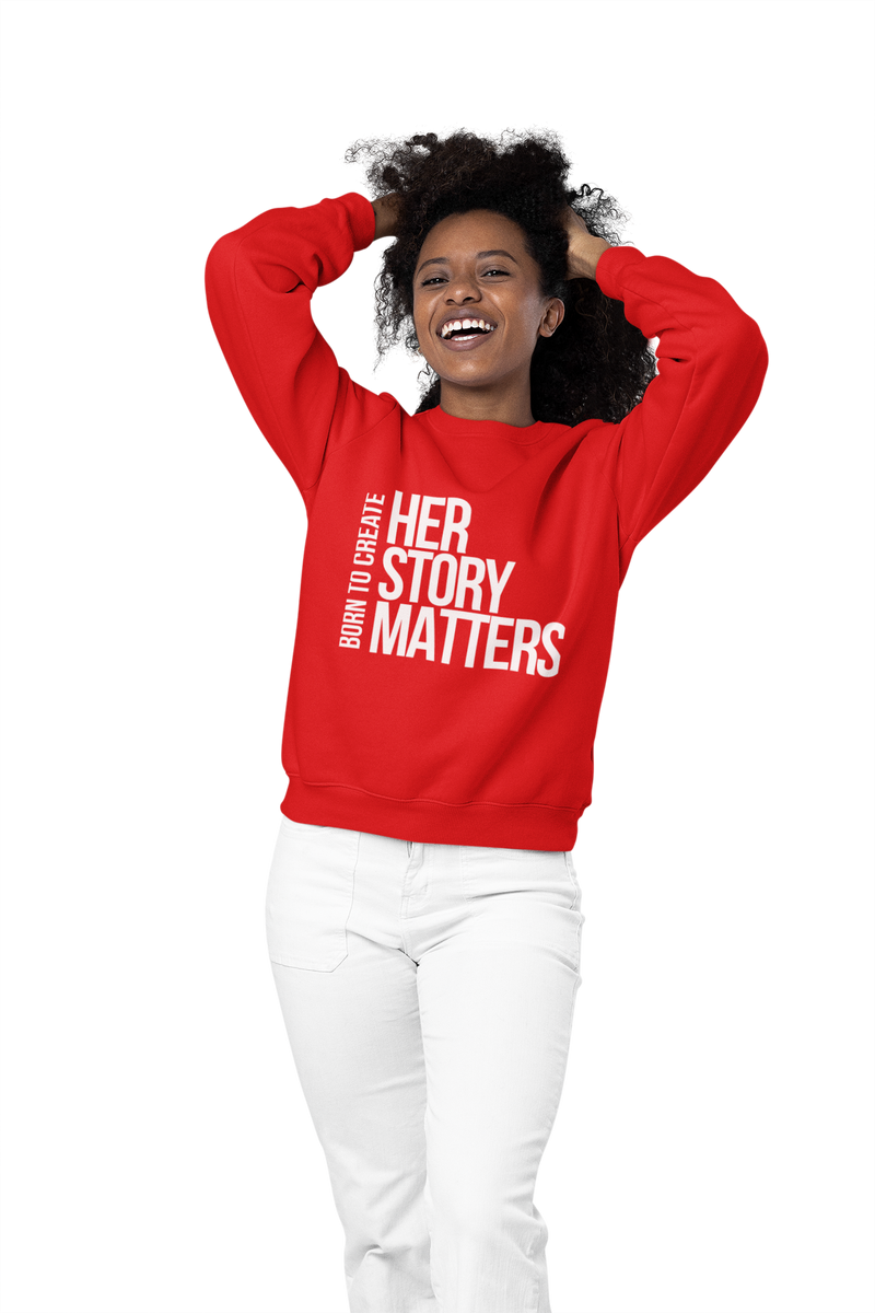 The Dream Center WHM - Her Story Matters -  Crew Sweatshirt - Red