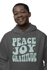 Peace. Joy. Gratitude. Hoodie - Charcoal