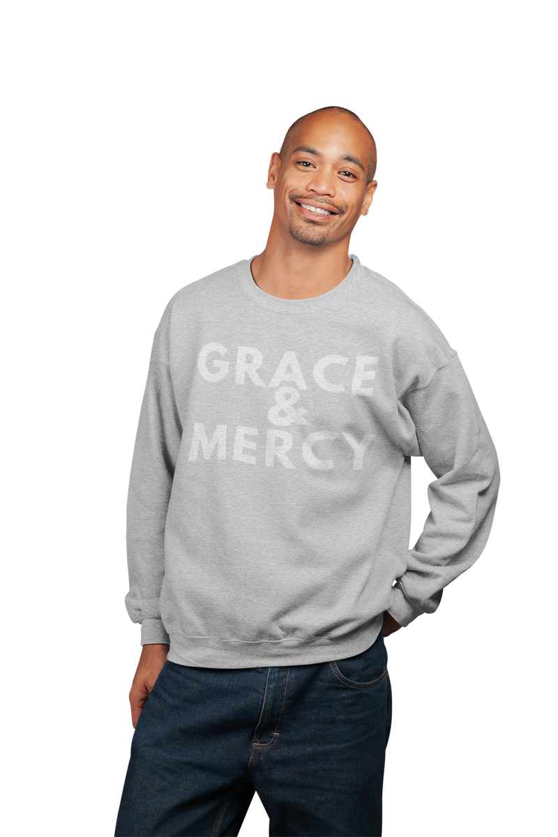 Hope Center - Grace & Mercy - Crew Sweat Shirt - Grey