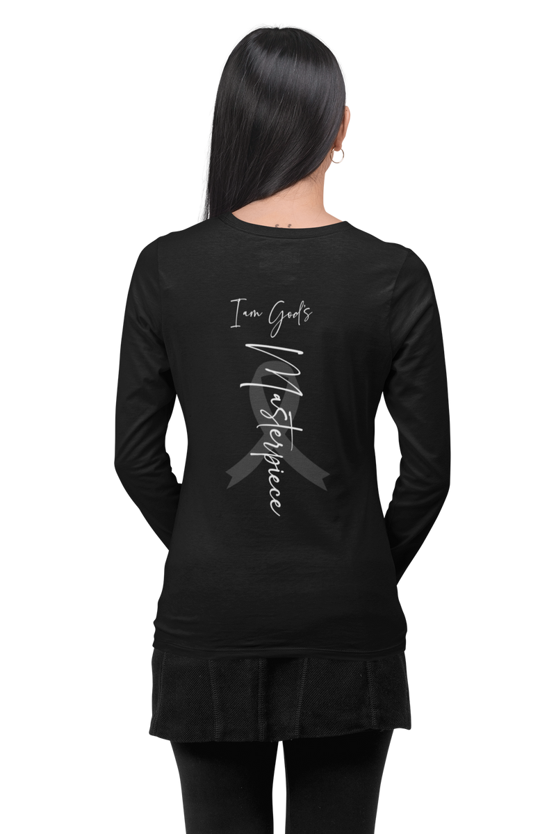 Breast Cancer Awareness Masterpiece Long Sleeve T-Shirt - Black