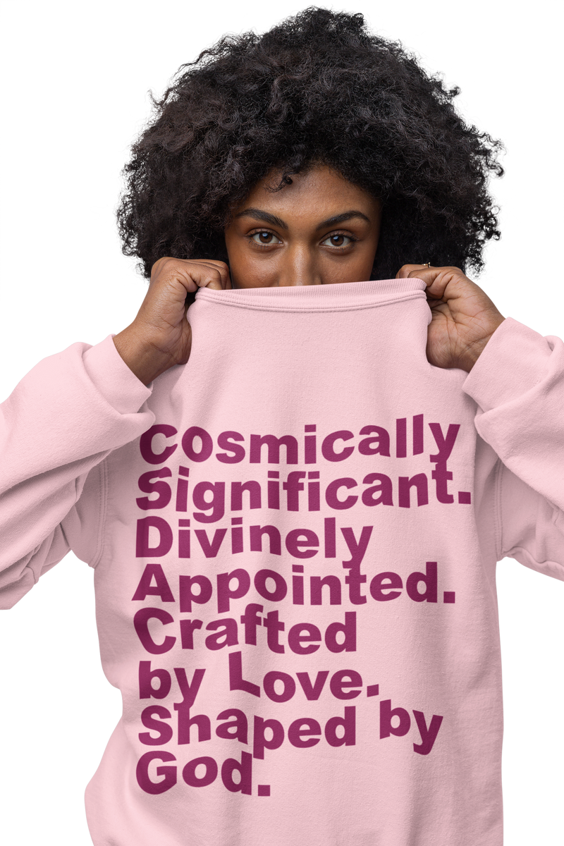 Cosmically Significant Crew Sweatshirt - Pink