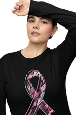 Breast Cancer Awareness Masterpiece Long Sleeve T-Shirt - Black