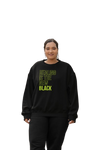 Hope Center Healing is the New Black - Crew Sweat Shirt - Black & Highlighter