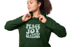 Peace. Joy. Gratitude. Hoodie - Forest Green