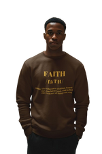 Hope Center Faith Defined - Crew Sweat Shirt - Brown