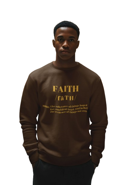 Hope Center Faith Defined - Crew Sweat Shirt - Brown