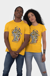 Juneteenth Fist Short Sleeve T-Shirt - Gold