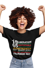 Juneteenth Short Sleeve T-Shirt - Black