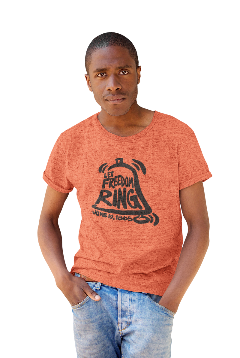 Juneteenth Freedom Bell T-Shirt - Orange