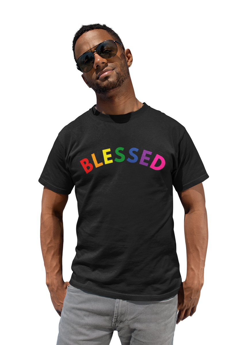 Hope Center Pride Blessed Short Sleeve T-Shirt - Black