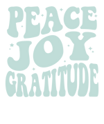 Peace. Joy. Gratitude. Hoodie - Charcoal