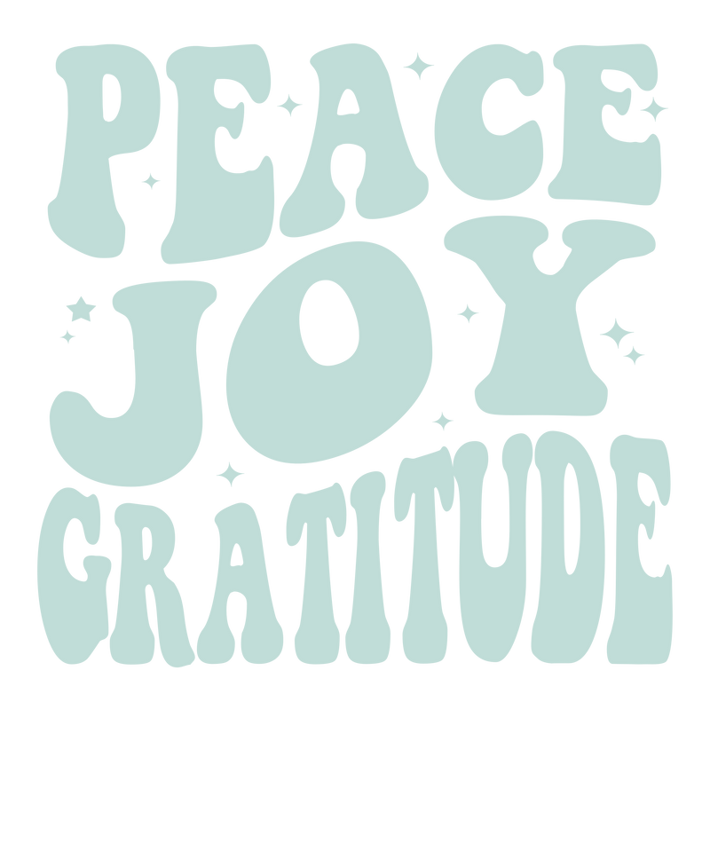 Peace. Joy. Gratitude. Hoodie - Forest Green