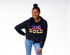 DREAM BIG LIVE BOLD - BLACK - CROPPED PULLOVER  HOODIE | UNISEX