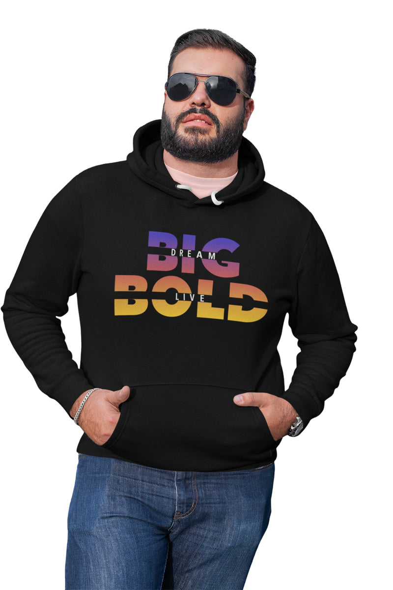 DREAM BIG LIVE BOLD - BLACK - PULLOVER HOODIE | UNISEX