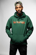 BE HUMAN - MILITARY GREEN - PULLOVER HOODIE | UNISEX