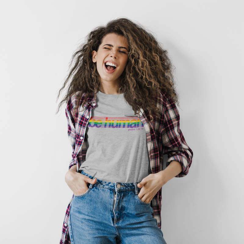 Be Human Pride Shirt - Heather Grey