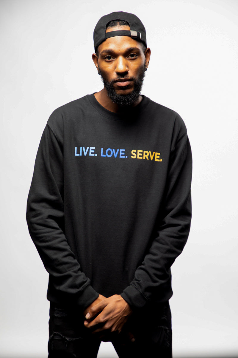 Relaunch Live. Love. Serve. Sweatshirt - Black