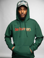 BE HUMAN - MILITARY GREEN - PULLOVER HOODIE | UNISEX