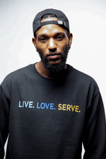 Relaunch Live. Love. Serve. Sweatshirt - Black