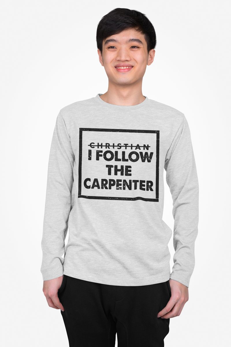 Follow The Carpenter long Sleeve T-Shirt - Heather Grey